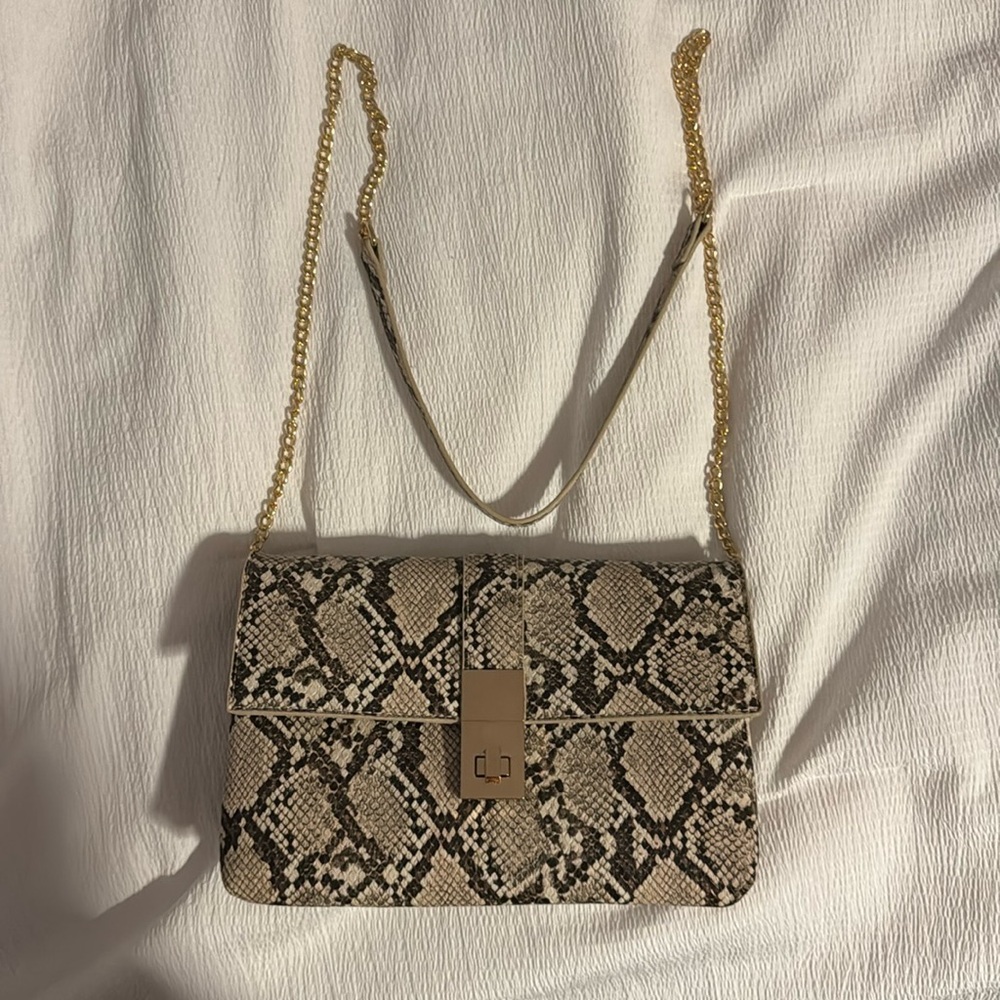 Madison west snake skin purse